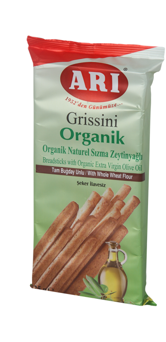 Organik Grissini Tam Buğday 125gr